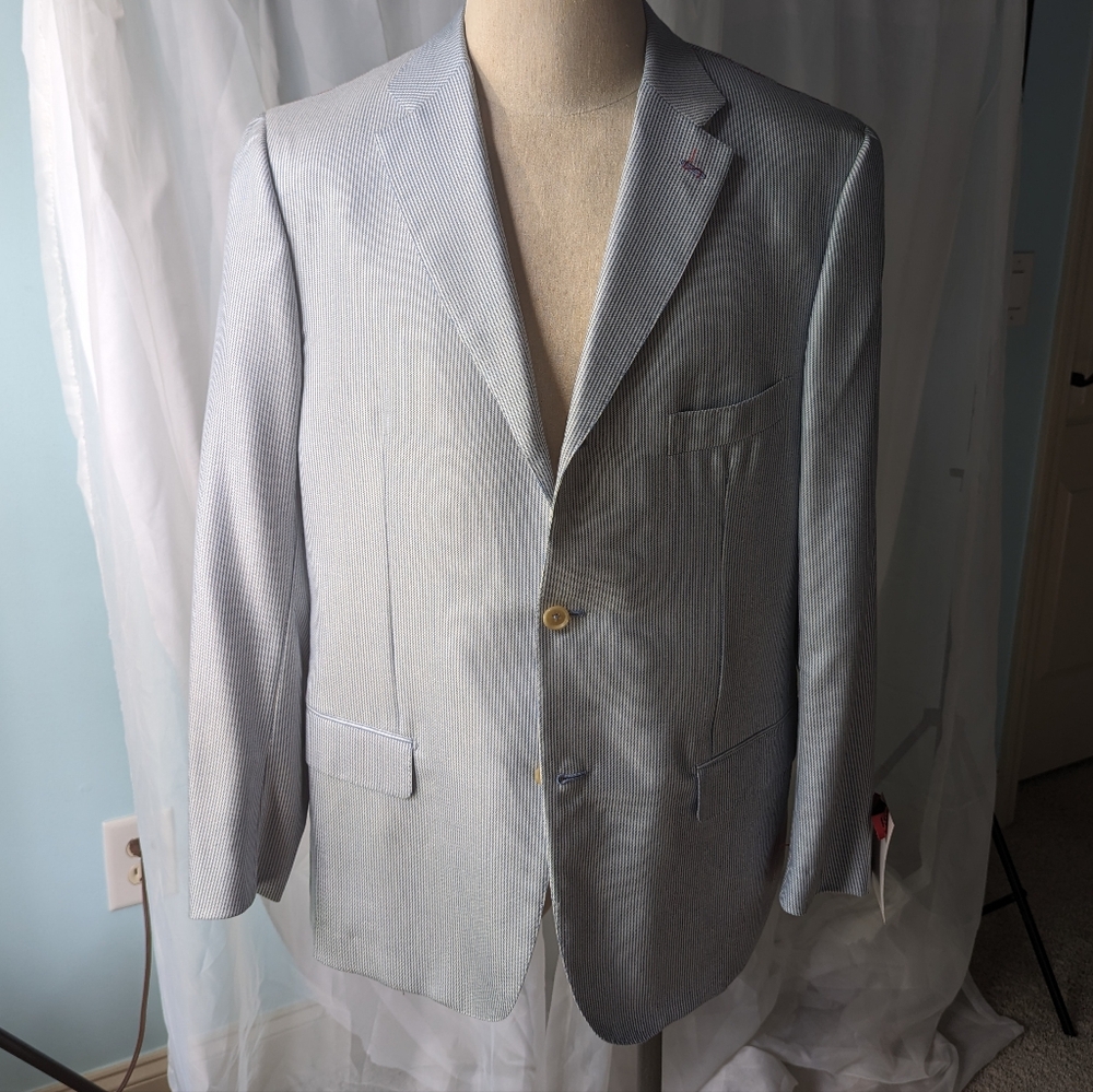 Isaia Base S Cashmere Silk Sport Coat 56IT